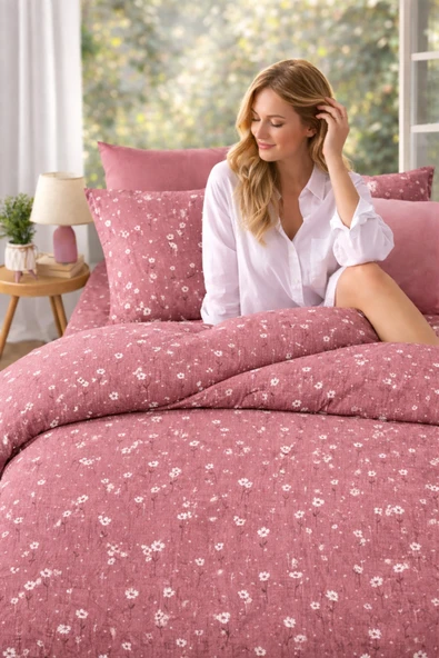 cs ilkim %100 Pamuk Papatya Desen Çift Kişilik Pike 200*240 cm (YENİ MODEL) ürün görseli 1