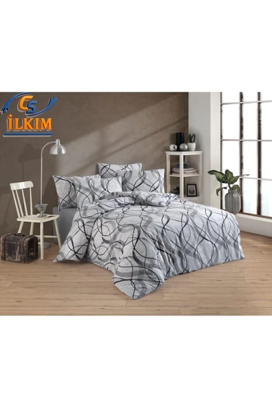 cs ilkim Çift Kişilik Nevresim Takımı | Lastiksiz Çarşaflı | Canlı Tasarım ürün görseli 1