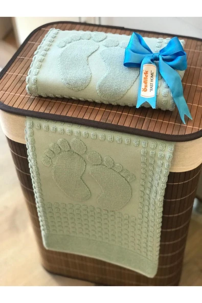 Özdilek Banyo Ayak Havlusu 2'li Su Yeşili ürün görseli 1