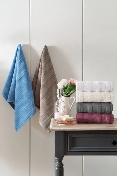 Özdilek Land Kadife El Ve Yüz Havlusu 50x80 Cm Krem ürün görseli 1