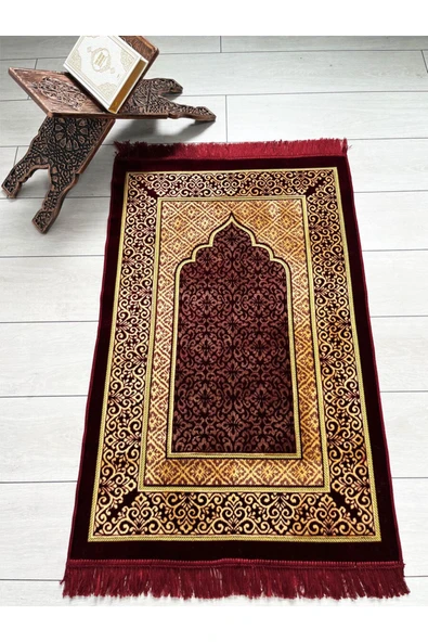 MinikButik Kadife Namaz Seccadesi ürün görseli 1