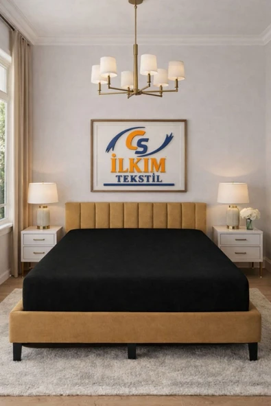 cs ilkim cs İLKİM Lastikli Pamuk Penye Çarşaf 160x200 - fitted sheet ürün görseli 1