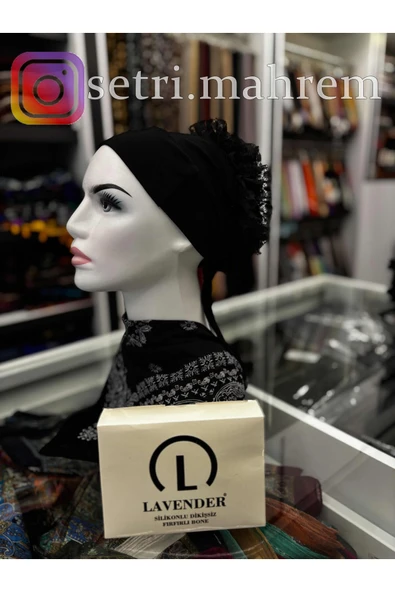 LAVENDER SİLİKONLU DİKİŞSİZ FIRFIRLI BONE ürün görseli 1