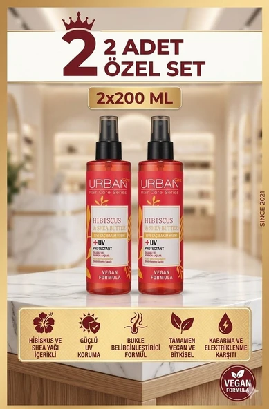 Urban Hibisküs & Shea Butter Saç Bakım Spreyi 2 adet ürün görseli 1