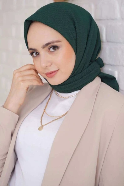 Organic Scarfs Kadın Testtür Mio Caz Eşarp Hijap Modeli ürün görseli 1