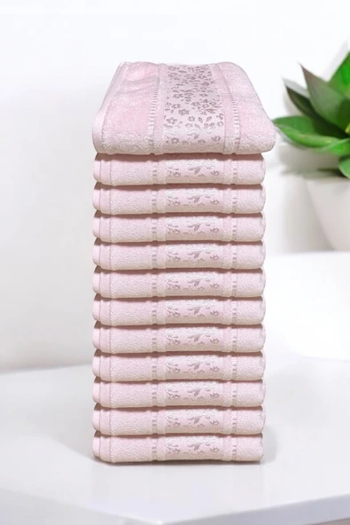 Pingolo Özdilek Camellia Havlu 12 Adet - Pembe ürün görseli 1
