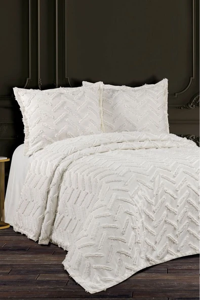 cs ilkim Cotton Collection Çift Kişilik Pike Takımı Zebra ürün görseli 1