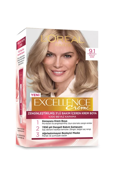 Excellence Saç Boyası 9.1 Sarı Küllü ürün görseli 1