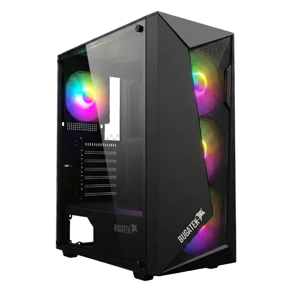 Mid Atx Gaming RGB Ledli Oyuncu Kasa Powersiz Gaming Boş  Kasa ürün görseli 1