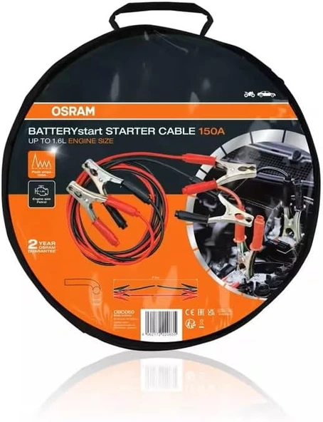 Osram Batterystart Akü Takviye Kablosu 150A OSC060 ürün görseli 1