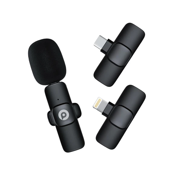 Polosmart PSM114 Wireless Mikrofon Siyah ürün görseli 1