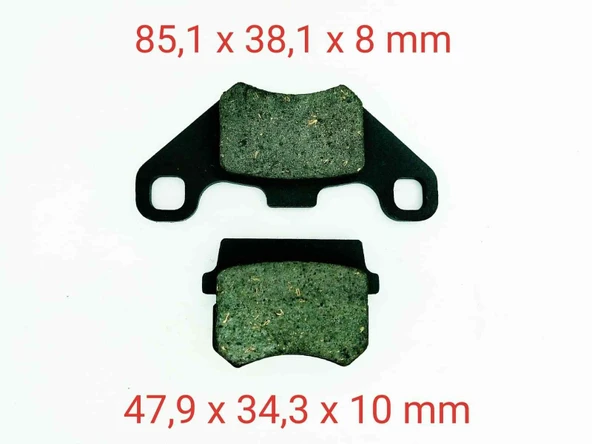 150 Huskyx (Off Road) Ön Fren Disk Balatası Fa416 Orj ürün görseli 1