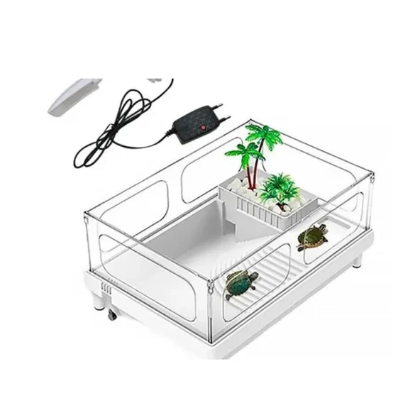 Sobo Plastik Kaplumbağa Bahçesi Lambalı 38x27x18 ürün görseli 1