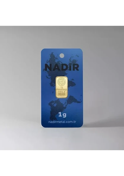 Nadir Gold 1 Gram Külçe Altın 24 Ayar ürün görseli 1