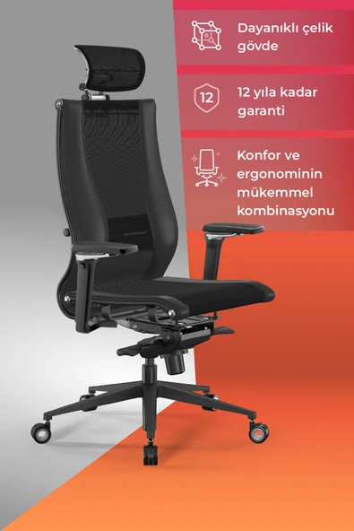 Samurai Ergonomik Ofis Sandalyesi / Yönetici Koltuğu - 8A.F.1E.2 ürün görseli 1