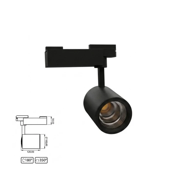 Arge Led Samsung Çipli 30W Siyah Kasa Monofaze Ray Spot ürün görseli 1