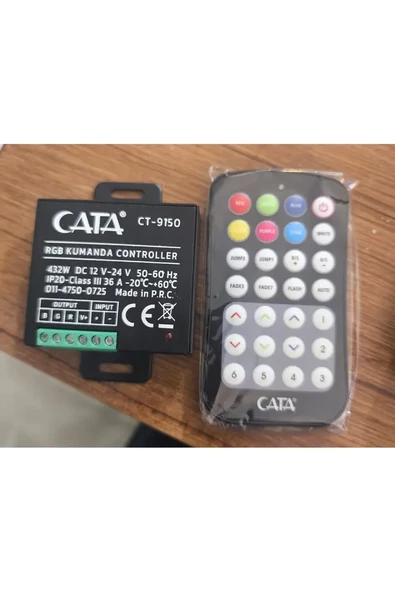 RGB Kumanda Controller 36A 12,24V  RGB Şerit LED Kontrol Ünitesi (25 Metre) ürün görseli 1