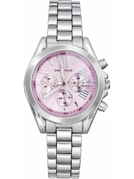 Swiss Plus Kadın Kol Saati - Elegance Collection Model-2 ST0730ABL Pink/silver ürün görseli 1