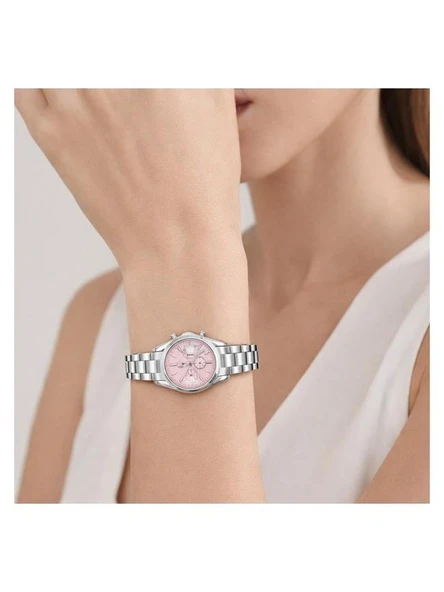 Swiss Plus Kadın Kol Saati - Elegance Collection Model-2 ST0730ABL Pink/silver - Resim 2