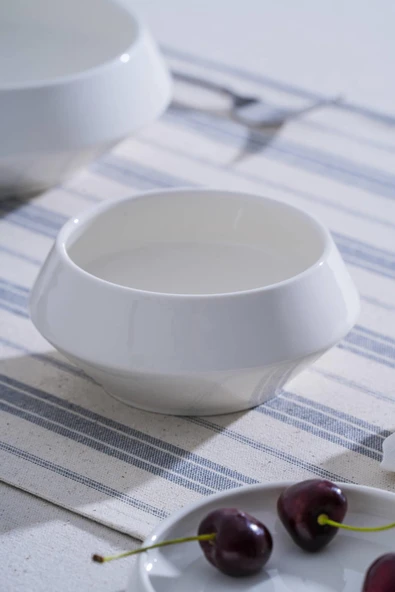 Acar JEA-07389 Rumi Beyaz Porselen 14 cm Yuvarlak Kase 6 Adet ürün görseli 1