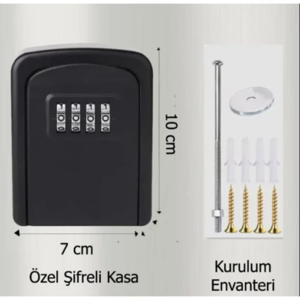 Şifreli Anahtar ve Eşya Saklama Güvenlik Kasası ürün görseli 1