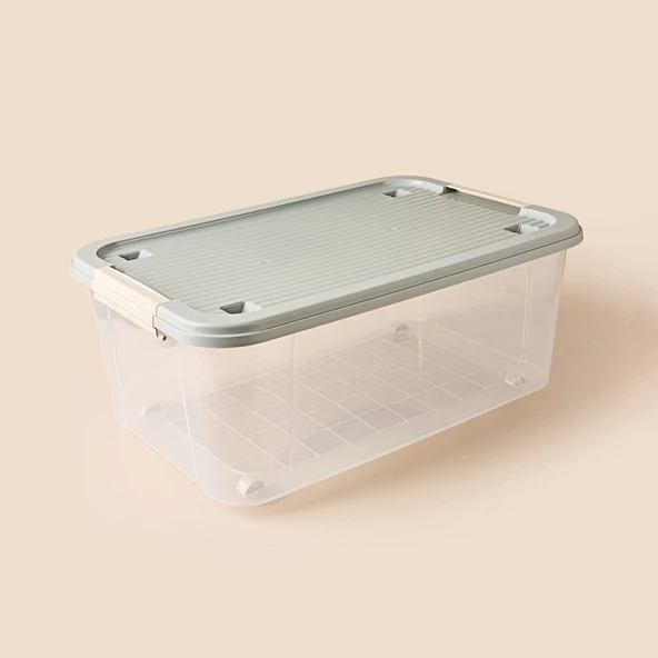 Living Agata Organizer Kutu - Şeffaf - 40 lt - Resim 2