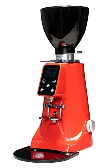Vosco 68mm Çelik Öğütme Dişli Kahve Değirmeni Kırmızı ürün görseli 1