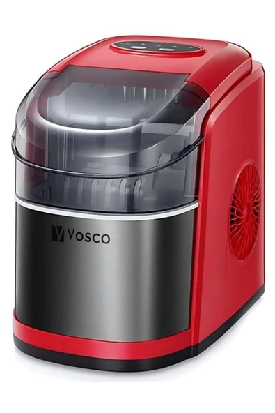 Vosco Set Üstü Buz Makinesi 12 Kg Kırmızı Buz Makinesi ürün görseli 1