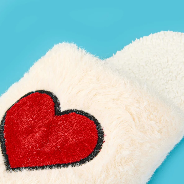Soft Kalpli Terlik - Ekru - 39 Beden - Resim 2