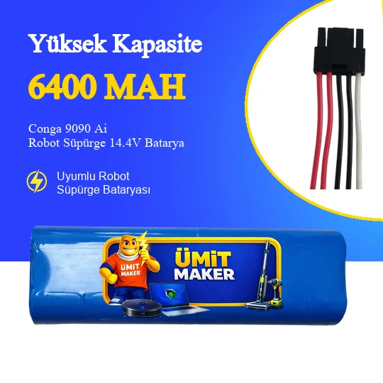 Conga 9090 Ai Robot Süpürge 6400 mAh Batarya ürün görseli 1