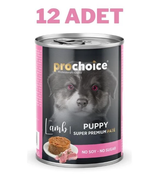 ProChoice Puppy Lamb Pate Yavru Köpek Konservesi 12x400 gr ürün görseli 1