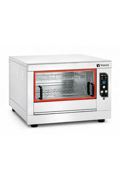 Vosco Elektrikli Piliç Çevirme Fırını - 12-16 Tavuk Kapasiteli Profesyonel Rotisserie Fırın ürün görseli 1
