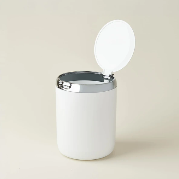Pasifik Mini Çöp Kovası - Beyaz - 3 lt - Resim 2