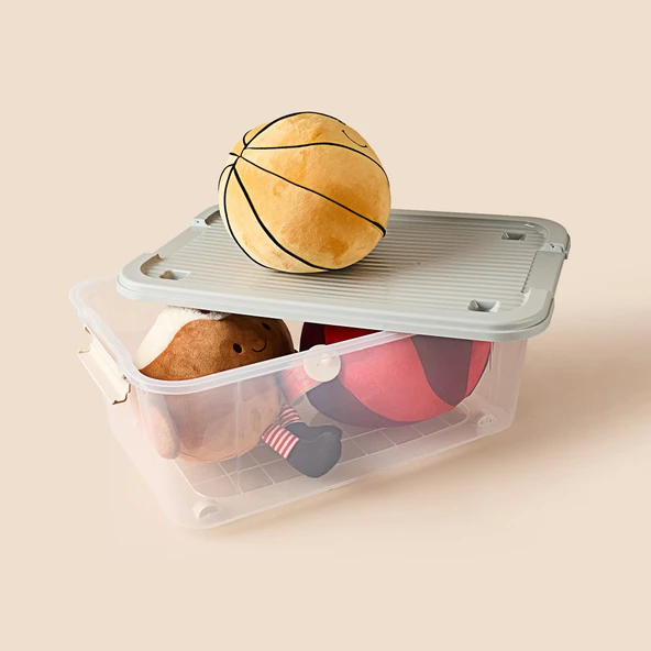 Living Agata Organizer Kutu - Şeffaf - 40 lt - Resim 3