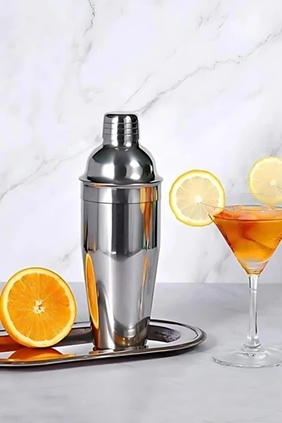 Vosco Kokteyl Shaker 750ml Paslanmaz Çelik - Resim 8