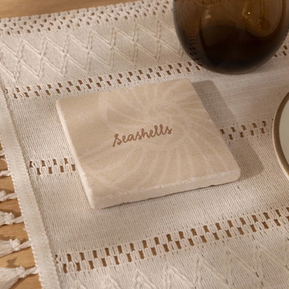 Kitchen Corin Bardak Altlığı - Bej - 10 cm ürün görseli 1