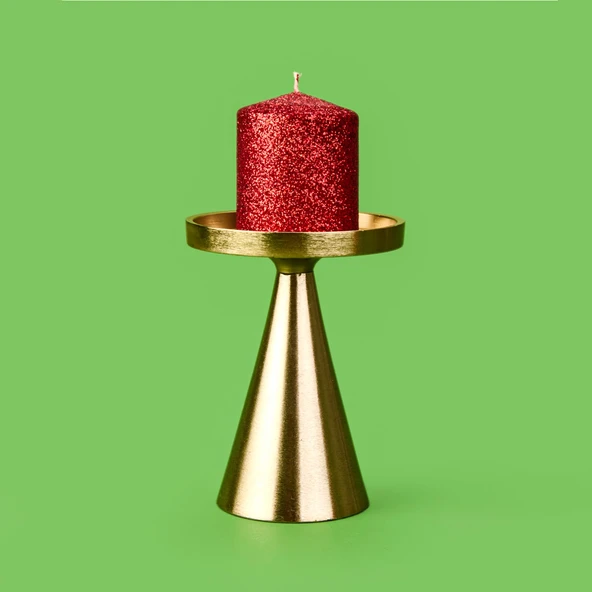 Golden Star Mumluk - Sarı - 13 cm - Resim 3