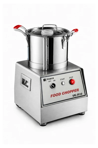 Vosco 10 Litre Profesyonel Kıyma ve Parçalama Makinesi - Paslanmaz Çelik Food Chopper ürün görseli 1