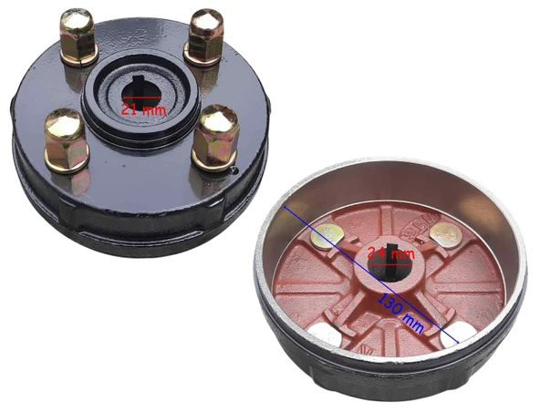 E-Bis 3 Tekerli Arka Göbek 130 Mm ürün görseli 1
