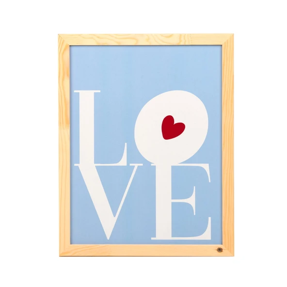 Deco Bold Hearts Duvar Panosu - Mavi - 30x40 cm ürün görseli 1