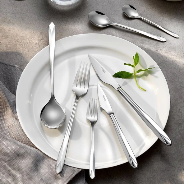 Schafer Hamburg 84 Parça Çatal Kaşık Bıçak Takımı-Gümüş34 1S2812-11001-GUM34 ürün görseli 1