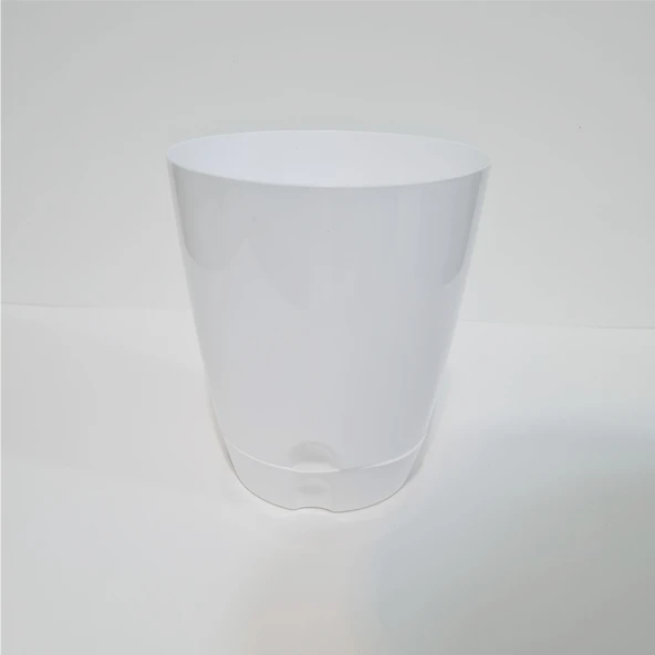 Plastik Tabaklı 20 cm Saksı - Resim 4