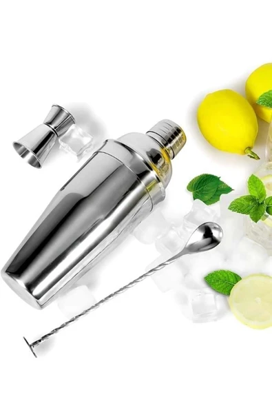 Vosco Kokteyl Shaker Seti 3 Parça - Resim 2