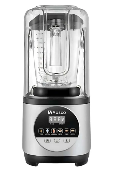 Vosco Profesyonel Soundproof Blender 2 Lt - 1600W Dijital Sessiz Endüstriyel Smoothie & Buz Kırma Ma ürün görseli 1