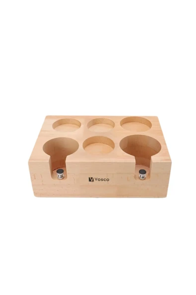 Vosco Macaron 3'lü Mod-6 Ahşap Tamper Set ürün görseli 1