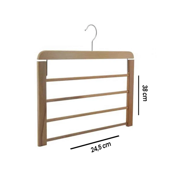 Ahşap Katlı Pantolon Askısı - Resim 3