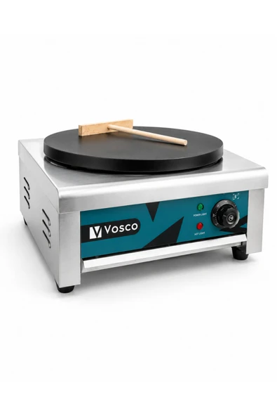 Vosco Tek Gözlü Elektrikli Krep Makinesi - 40 cm Profesyonel Krep Makinesi ürün görseli 1