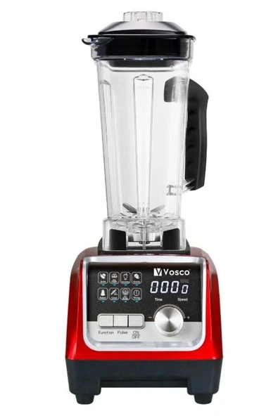 Vosco Bar Blender Pro Dijital 2 Lt Buz Kırıcılı 2200W Kırmızı ürün görseli 1