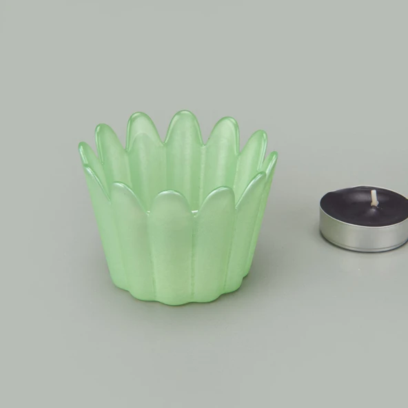 Deco Tulu Mumluk - Yeşil - 9 cm - Resim 2