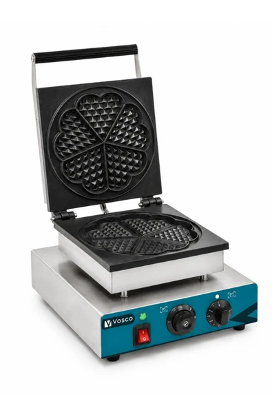 Vosco Tekli Çiçek Model Waffle Makinesi - Profesyonel Çiçek Waffle Makinesi 1750W ürün görseli 1
